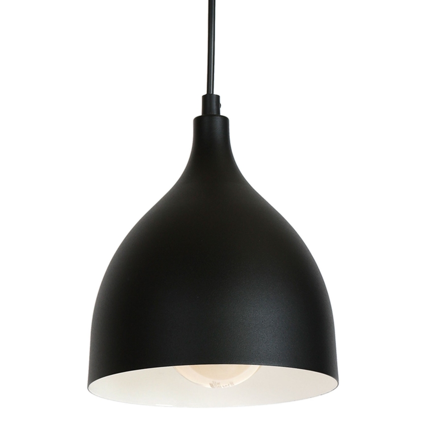 Lámpara colgante NOAK 1xE27/15W/230V negro