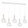 Lámpara colgante NOAK 5xE27/60W/230V blanco/madera