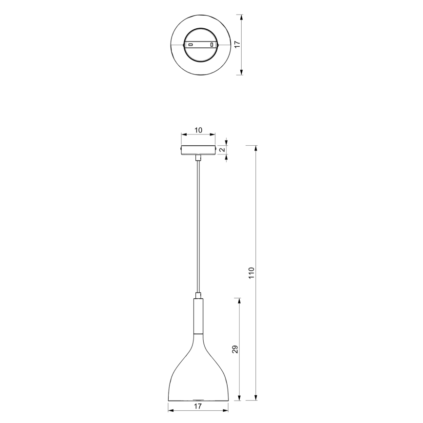 Lámpara colgante NOAK WOOD 1xE27/60W/230V