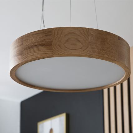Lámpara colgante OAK 2xE27/60W/230V roble ø 37 cm