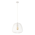 Lámpara colgante OVELLA con cable 1xE27/15W/230V Ø 36 cm, color crema