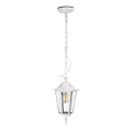 Lámpara colgante para exterior 1xE27/60W/230V IP44 blanco