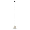 Lámpara colgante para sistema de raíles monofásico CONO 1xE27/15W/230V negro/beige