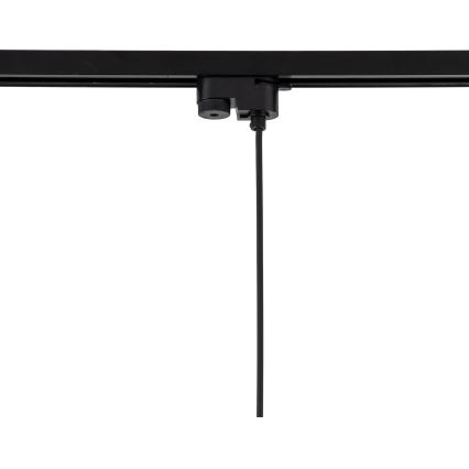 Lámpara colgante para sistema de raíles monofásico TRACER 1xE27/15W/230V diá. 20 cm negro/marrón