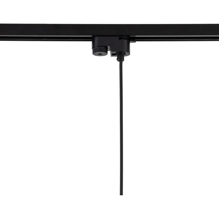 Lámpara colgante para sistema de raíles monofásico TRACER 1xE27/15W/230V diá. 20 cm negro/marrón