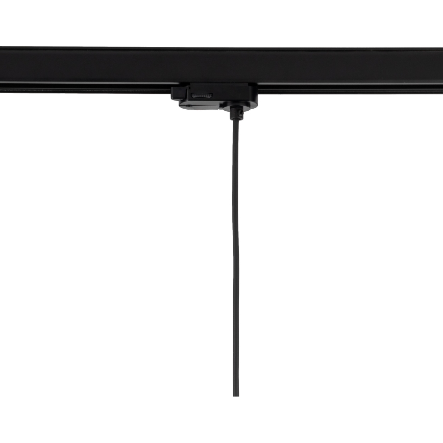 Lámpara colgante para sistema de rieles trifásico TRACER 1xE27/15W/230V diá. 30 cm negro/blanco