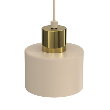 Lámpara colgante PARKLA 1xE27/15W/230V beige/dorado
