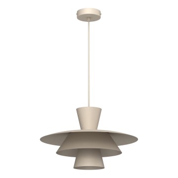 Lámpara colgante PLATO con cable 1xE27/15W/230V beige