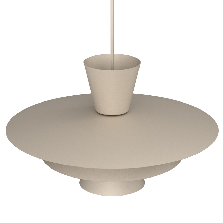 Lámpara colgante PLATO con cable 1xE27/15W/230V beige