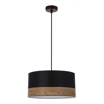 Lámpara colgante PORTO 1xE27/60W/230V negro/marrón