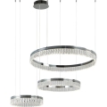 Lámpara colgante regulable de cristal en cable THALIA LED/120W/230V 3000-6000K + mando a distancia