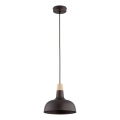 Lámpara colgante RODOS con cable 1xE27/15W/230V, negra