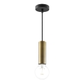 Lámpara colgante SAGA 1xE27/40W/230V latón