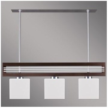 Lámpara colgante SANGA 3xE14/60W marrón