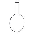 Lámpara colgante SATURNO LED/46W/230V Ø 80 cm IP44 negra