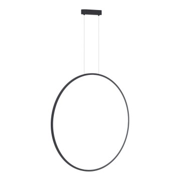 Lámpara colgante SATURNO LED/46W/230V Ø 80 cm IP44 negra