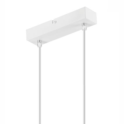 Lámpara colgante con cable SIMON 2xE27/60W/230V blanco/haya