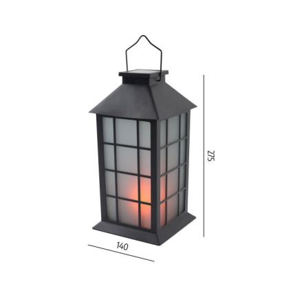 Lámpara colgante solar LED CANDELIO MILKY LED/1xAA 1600K IP44 200 mAh