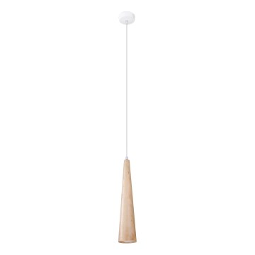 Lámpara colgante SULA con cable 1xGU10/10W/230V, Ø 8 cm, beige