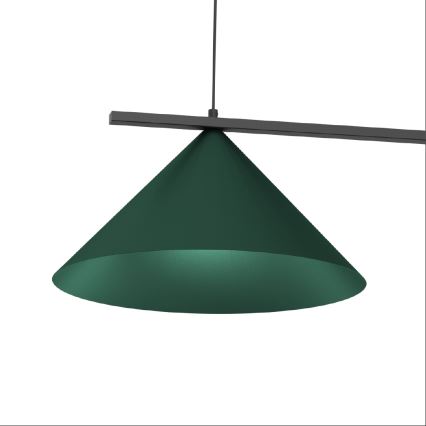 Lámpara colgante suspendida por cable CAPITAL 2xGX53/15W/230V verde