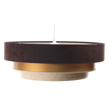 Lámpara colgante con cable TRINITI 1xE27/60W/230V marrón/dorado/beige