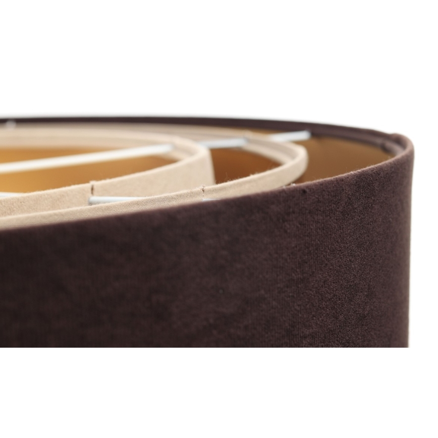 Lámpara colgante con cable TRINITI 1xE27/60W/230V marrón/dorado/beige