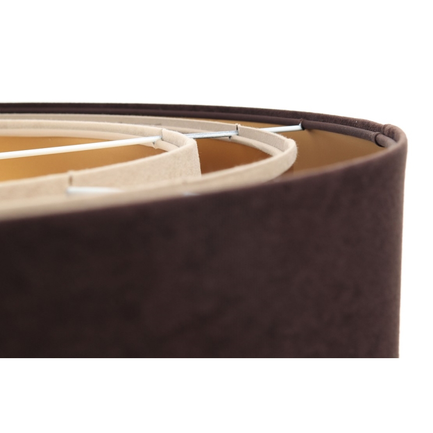 Lámpara colgante con cable TRINITI 1xE27/60W/230V marrón/dorado/beige