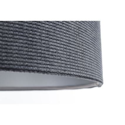 Lámpara colgante TWIST 1xE27/60W/230V negro/gris/plata