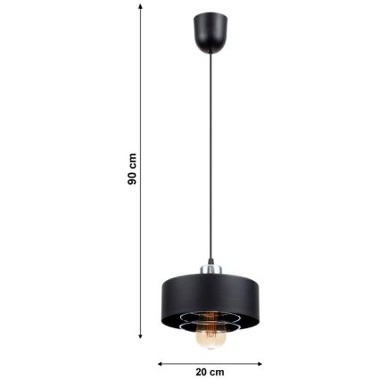 Lámpara colgante VEST 1xE27/60W/230V