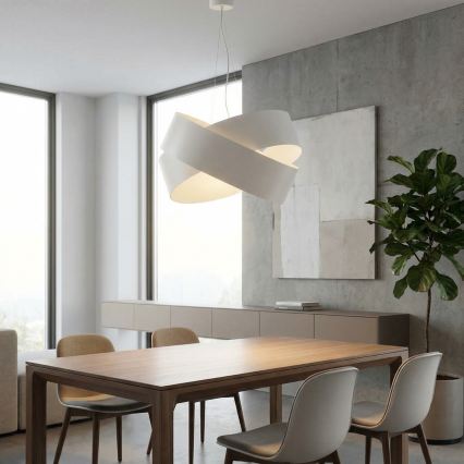 Lámpara colgante VIENO 3xE27/15W/230V blanco