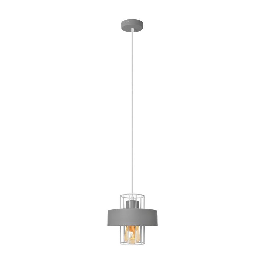 Lámpara colgante VOLTA 1xE27/15W/230V gris