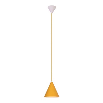 Lámpara colgante VOSS 1xE27/40W/230V amarillo/blanco