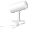 Lámpara con pinza PUNTO 1xGU10/9W/230V blanca