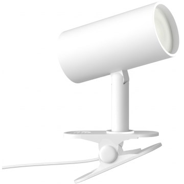 Lámpara con pinza PUNTO 1xGU10/9W/230V blanca