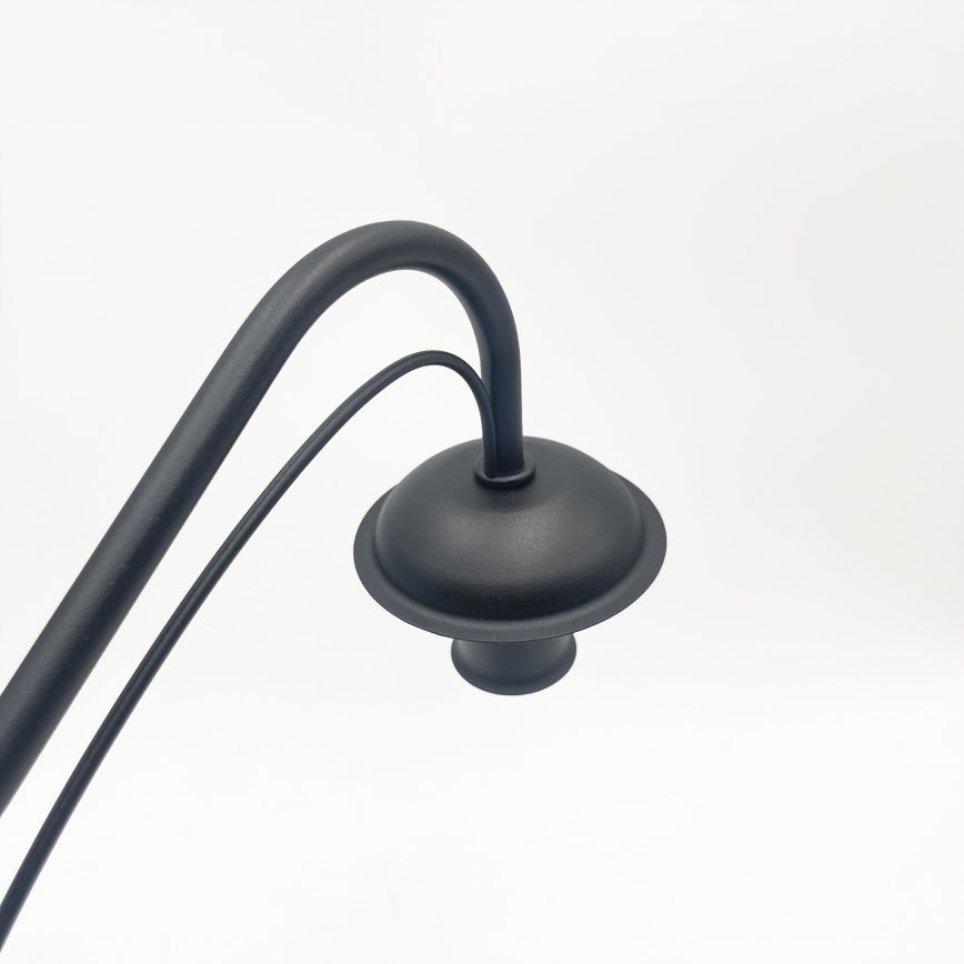 Lámpara de araña con cadena ANTON 8xE14/60W/230V negra