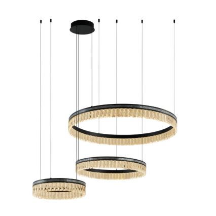 Lámpara colgante de cristal LED regulable THALIA LED/120W/230V 3000-6000K + control remoto