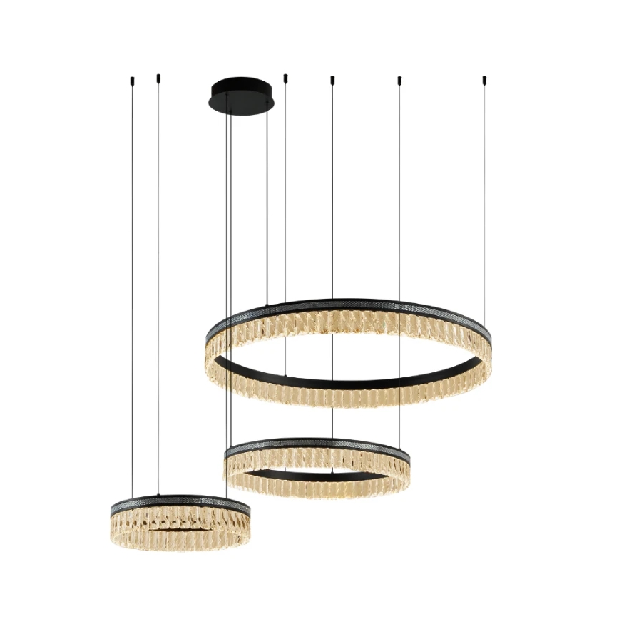 Lámpara colgante de cristal LED regulable THALIA LED/120W/230V 3000-6000K + control remoto