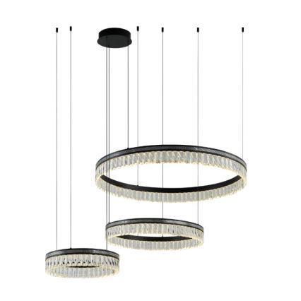 Lámpara colgante de cristal LED regulable THALIA LED/120W/230V 3000-6000K + control remoto
