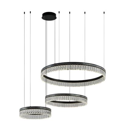 Lámpara colgante de cristal LED regulable THALIA LED/120W/230V 3000-6000K + control remoto