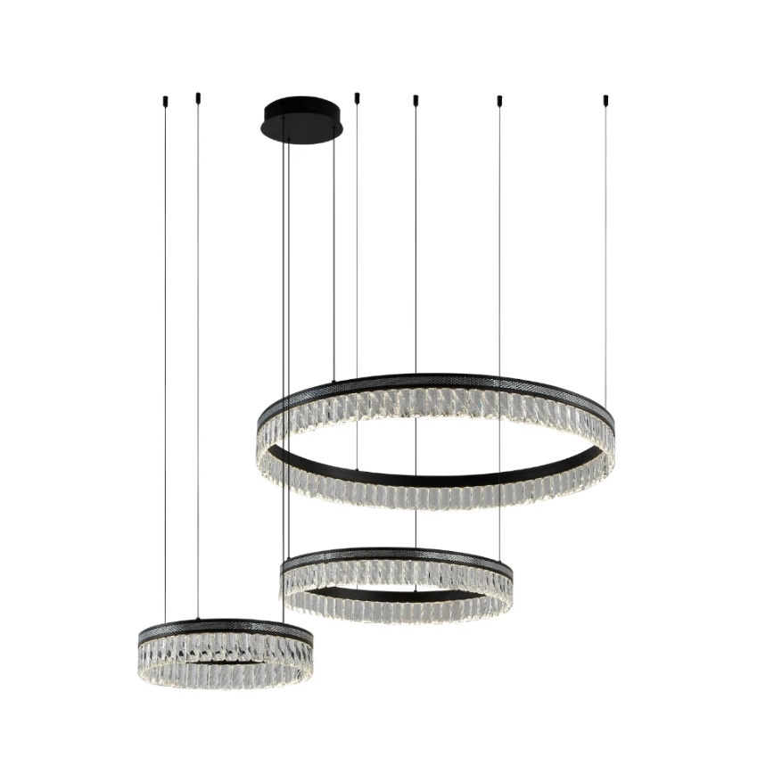 Lámpara colgante de cristal LED regulable THALIA LED/120W/230V 3000-6000K + control remoto