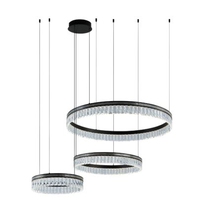 Lámpara colgante de cristal LED regulable THALIA LED/120W/230V 3000-6000K + control remoto