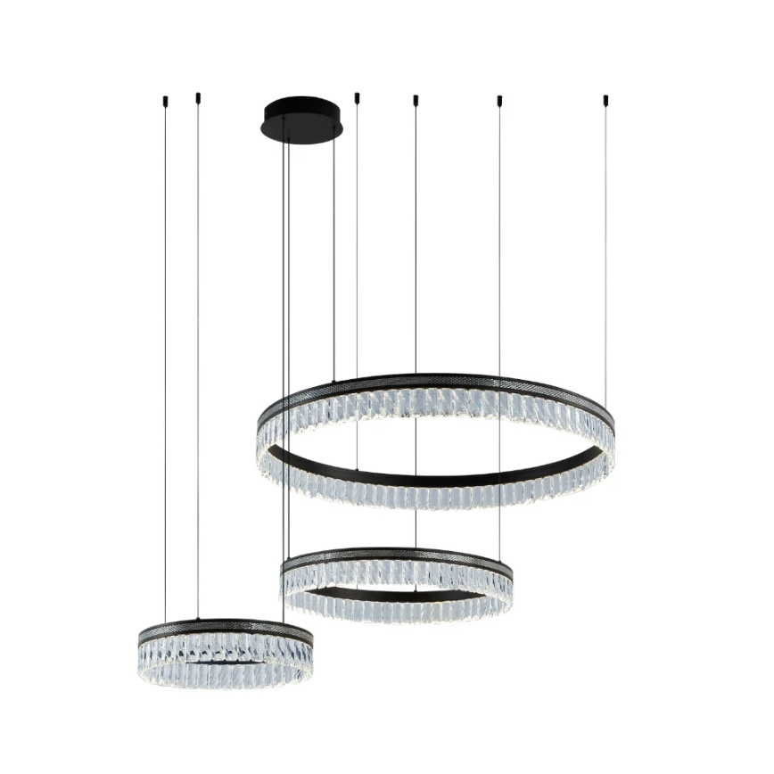 Lámpara colgante de cristal LED regulable THALIA LED/120W/230V 3000-6000K + control remoto