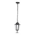Lámpara de araña de exterior con cadena 1xE27/40W/230V IP44 negro