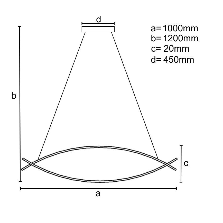 Lámpara de araña LED regulable LED/70W/230V 3000-6500K + control remoto