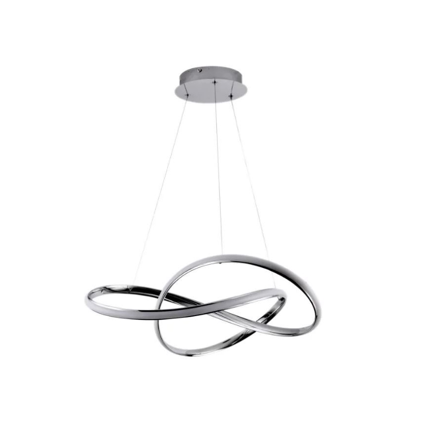 Lámpara de araña LED regulable LED/70W/230V 3000-6500K diá. 60 cm cromo brillante + control remoto