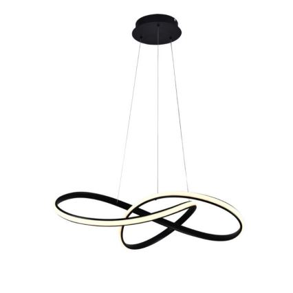 Lámpara de araña LED regulable LED/70W/230V 3000-6500K diá. 60 cm negro + control remoto