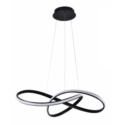Lámpara de araña LED regulable LED/70W/230V 3000-6500K diá. 60 cm negro + control remoto