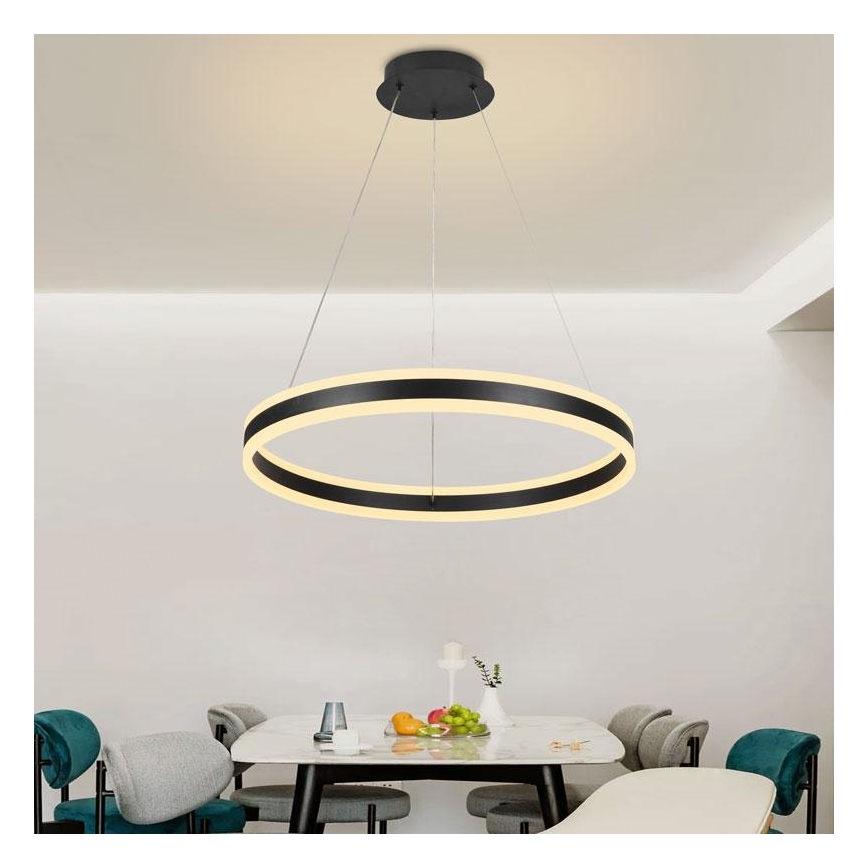 Lámpara de araña LED regulable LED/85W/230V 3000-6500K diá. 60 cm + control remoto