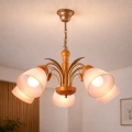 Lámpara de cadena TULIPÁN 5xE27/60W/230V haya