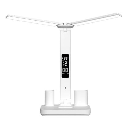Lámpara de mesa recargable LED regulable NOBLITE P LED/5W/5V 3000/4000/6000K 2200 mAh blanca